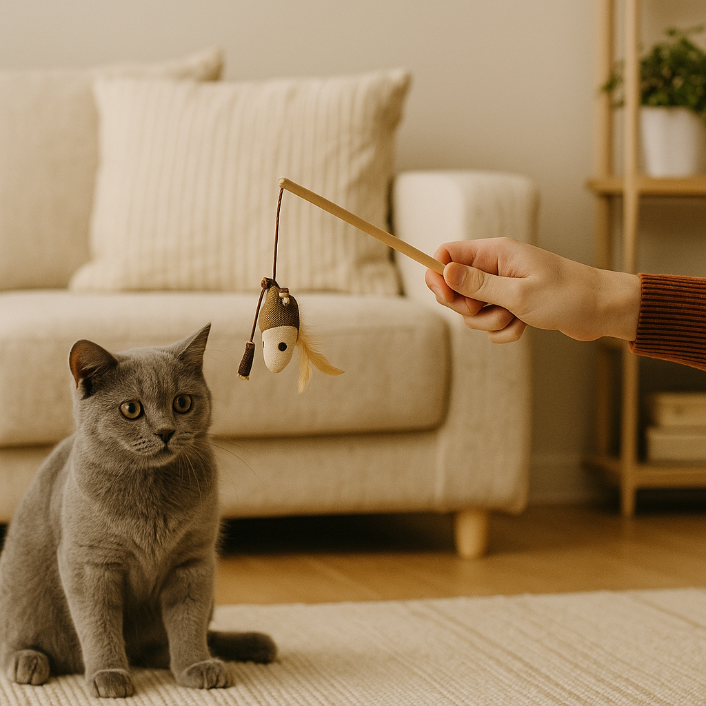 Bâton de jeu interactif pour chat