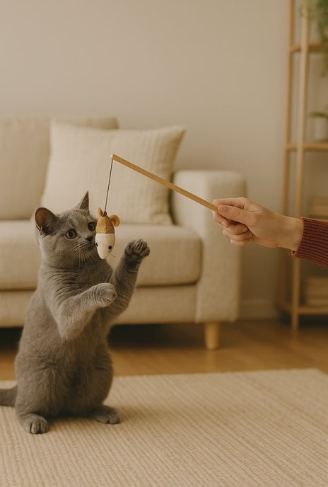 Bâton de jeu interactif pour chat